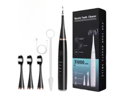 (negro) Cepillo De Dientes Eléctrico 3 En 1 Con Función De Limpieza Sónica Y Carga Usb.