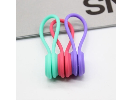 Soporte para cables de auriculares SLOWMOOSE Azul Rojo Morado