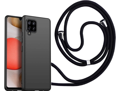Funda Samsung A42 5G Turtleshell Rígida con Collar Negro