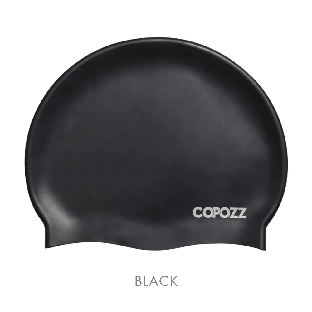 Gorro De Natación Impermeable Profesional Para Adultos (negro), De Silicona.