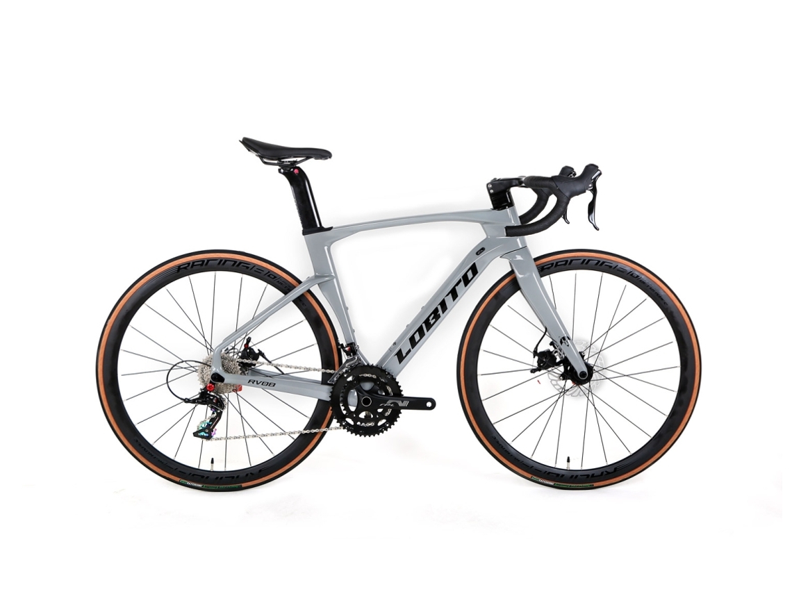 Bicicleta De Carretera De Carbono LOBITO Rv08 Gris Talla 45