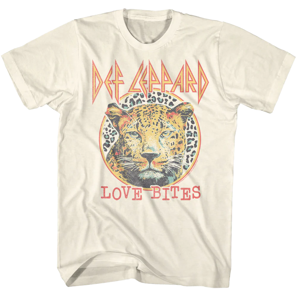 Def Leppard "love Bites" T-shirt Unisex Rockinstone Size:l