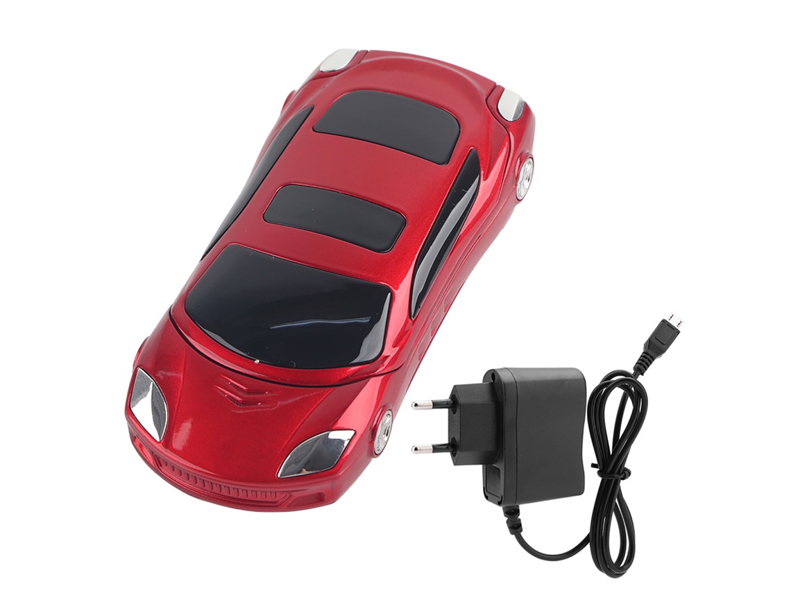 Modelo De Coche Ferrari Con Teclado De Teléfono Móvil Para Estudiantes Teléfono Móvil Celular Rojo