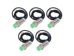 5 interruptores de proximidad inductivos NPN IP65 (sin marcar)