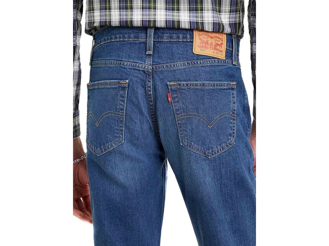 Pantalones Vaqueros LEVIS 511 Slim Algodón Mujer (W33L32 - Azul)