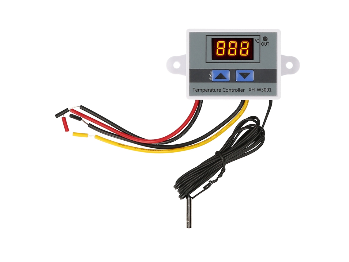 Controlador Electrónico De Temperatura Con Pantalla Led Y Sonda Ntc Impermeable -50~110℃ 110~220v 1500w