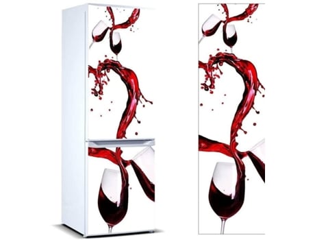 Vinilo Frigorífico OEDIM Copas Vino (Blanco - 185x70cm - Vinilo Adhesivo)