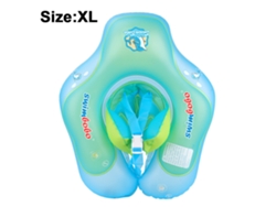 Anillo de natación para bebé antideslizante y antivuelco, círculo para axilas con asiento para mayor seguridad en el agua.