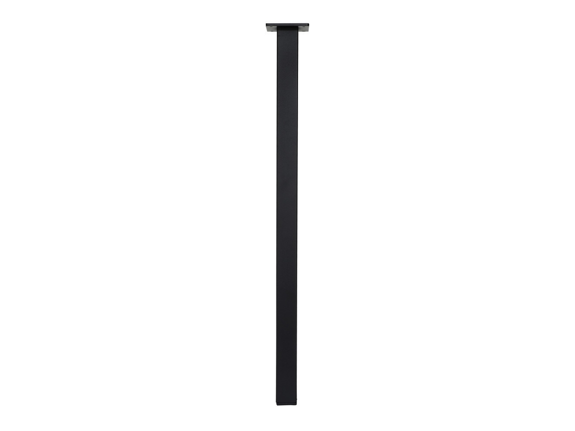 Pie Cuadrado Negro IVOL (40 x 40 x 720 mm)