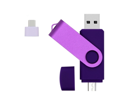 Pen USB SLOWMOOSE Alta Velocidad Otg (Roxo - 2.0 - 128 GB)