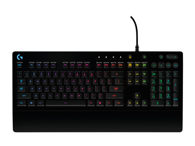 Teclado Gaming LOGITECH G213 (Membrana - Alemán - Negro)