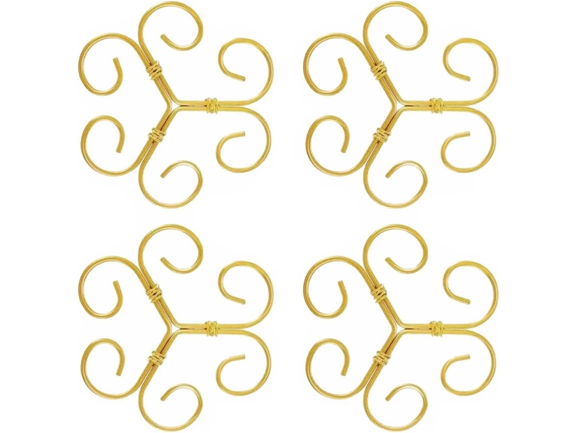Juego De 4 Soportes De Hierro Para Tallos Y Estabilizadores De Plantas, Soportes Reutilizables Para Plantas Trepadoras, Juego