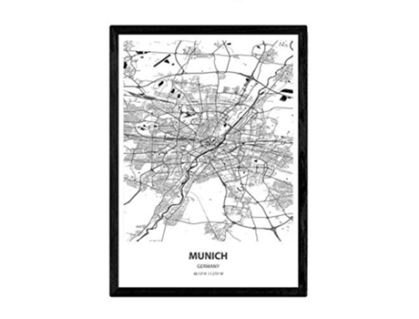Poster NACNIC Mapa de Munich (A3)