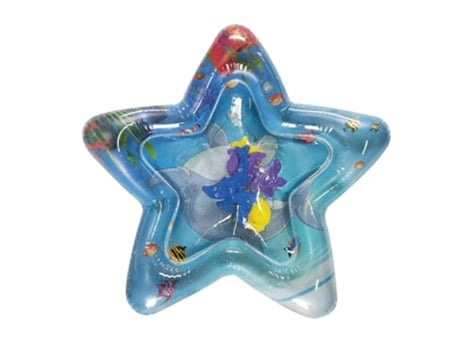 Tapete de Juego de Agua Para Niños Bebés, Tapete Inflable Para Jugar Boca Abajo J