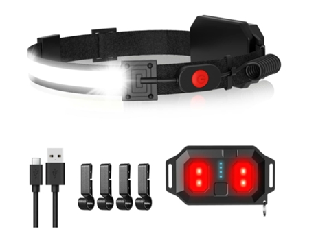 Tly-T1 Linterna frontal LED negra resistente al agua de alta luminosidad TURMIN
