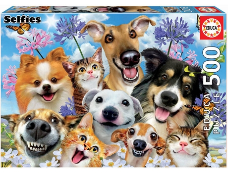 Puzzle EDUCA 1000 Llama Drama Selfie (Edad Mínima: 12 Años - 1000 Piezas)