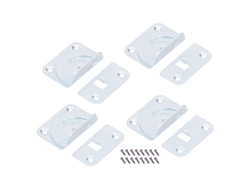 Juego de 4 soportes de acero inoxidable para rieles de cama CHABERLU