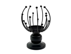 Lámpara giratoria multifuncional con vela aromática y soporte para plantas.