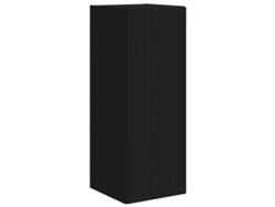 Móviles De Tv | Gabinete Tv | Armário Tv De Parede Montado Na Parede Preto 30 X 31 X 80 Cm