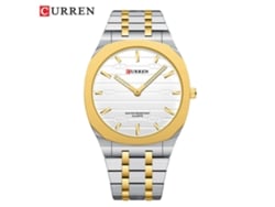 Reloj Cuadrado Ultradelgado E Impermeable (oro Blanco), Reloj De Pulsera Para Negocios Y Personalizado, Para Hombre Y Mujer.