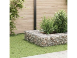 Sitio de construcción elevado | Jarrón de jardín | Cubo/Jardinera de gaviones de alambre de acero de 30 x 30 x 30 cm Wsd830857 Lovely Home