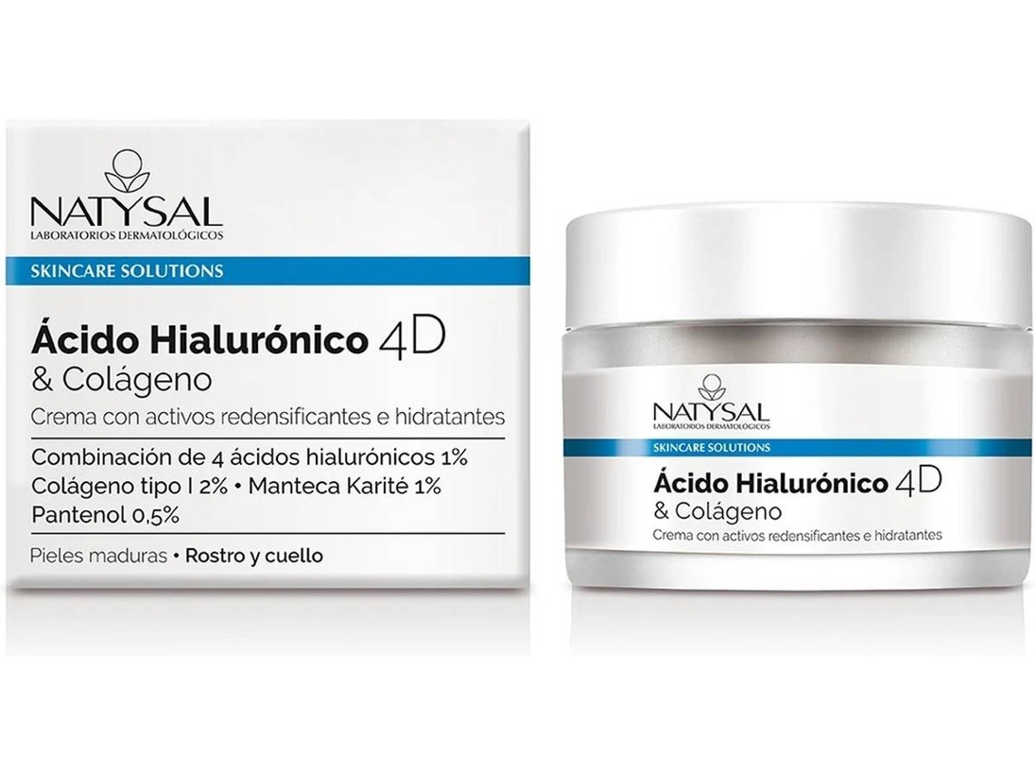 Crema Facial NATYSAL Ácido Hialurónico 4D y Colágeno (50 ml)