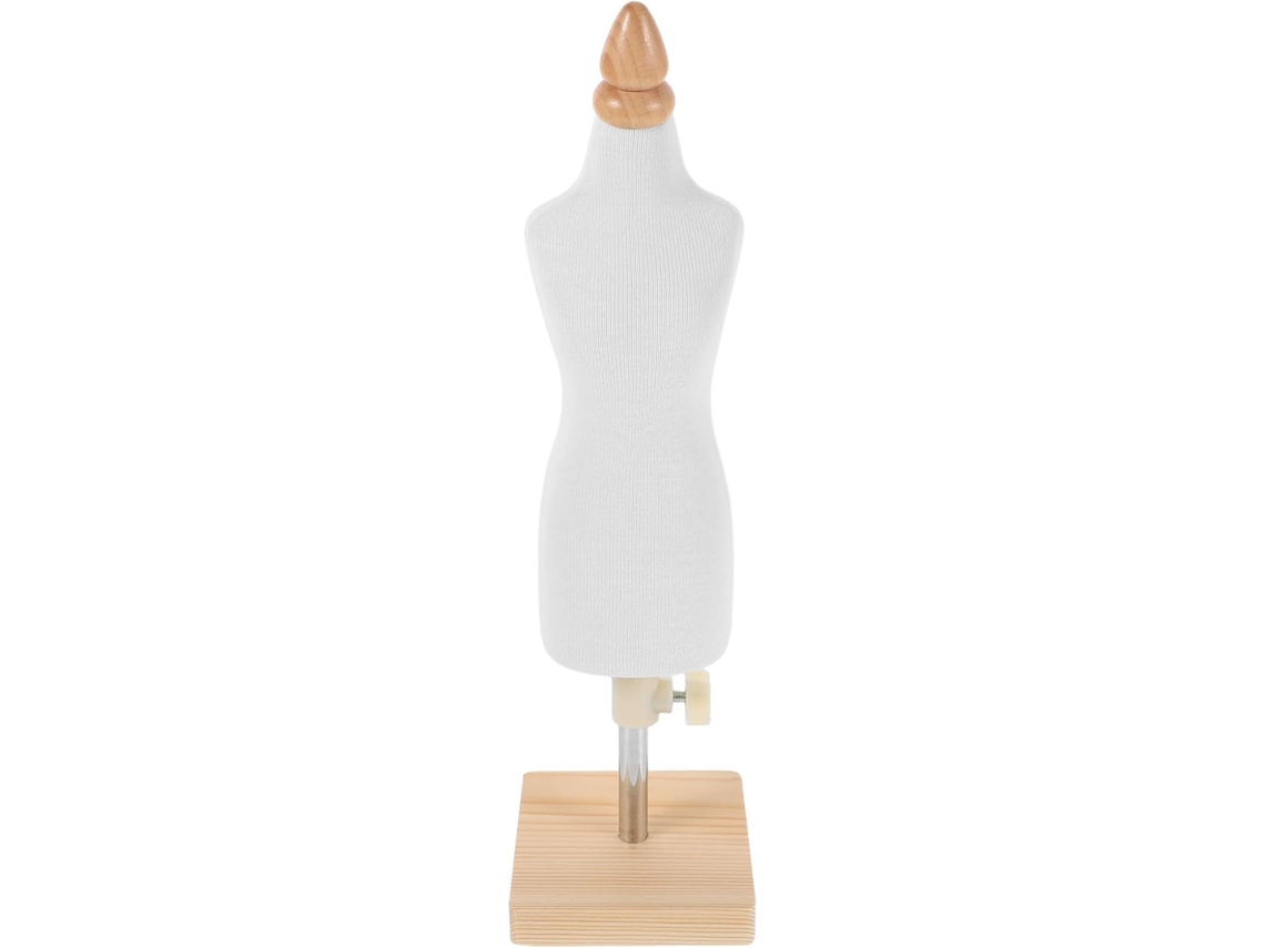 Maniquí De Niño Y Niña, Ajustable A 1/4 De Tamaño, Sobre Soporte De Madera.