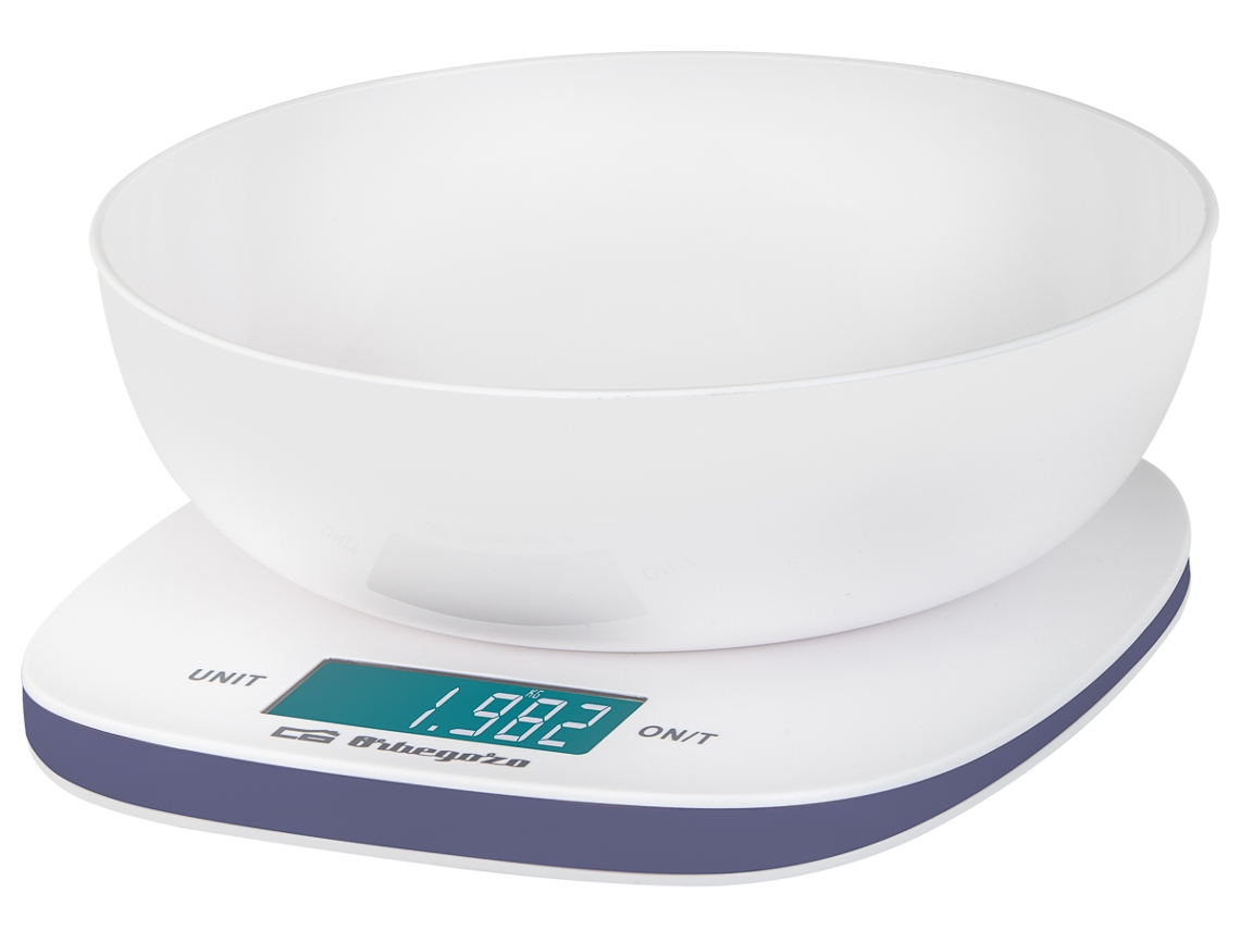 Báscula de cocina ORBEGOZO PC 1014 (Capacidad: 5 Kg - Precisión: 1 g)
