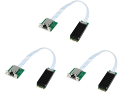 Tarjeta De Red 3x M2 B+m Con Puerto 10gbe, Adaptador Ethernet Rj45, Servidor De Control Industrial Aqc107