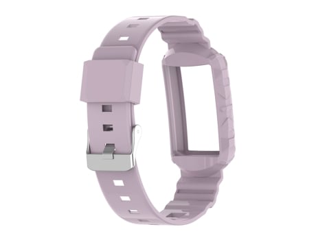 Correa de reloj inteligente para Fitbit Charge 4 Correa de silicona One Body Armor (púrpura claro)