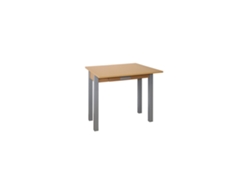 Mesa Cocina Extensible Metal Hena MOMMA HOME (Roble - Aglomerado -40/80x80x76 cm)