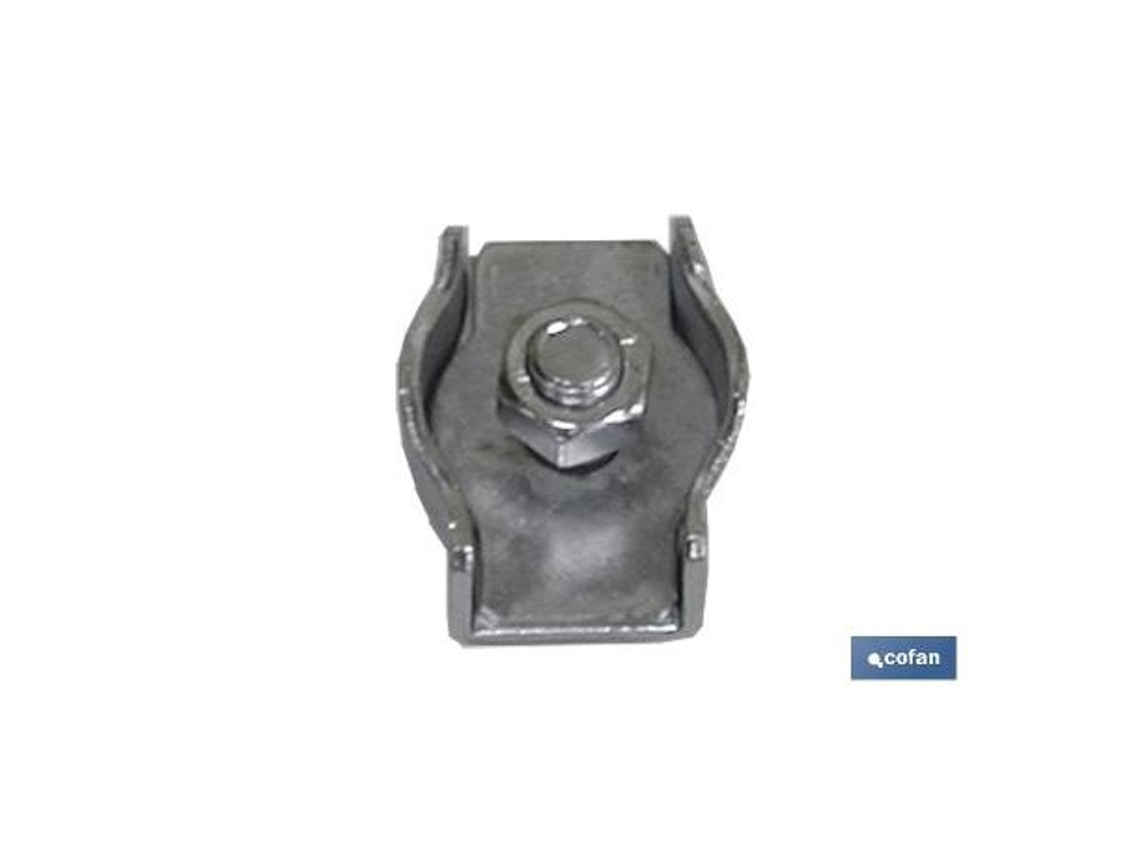 Sujetacables plano simple m-6   caja 50 unid.