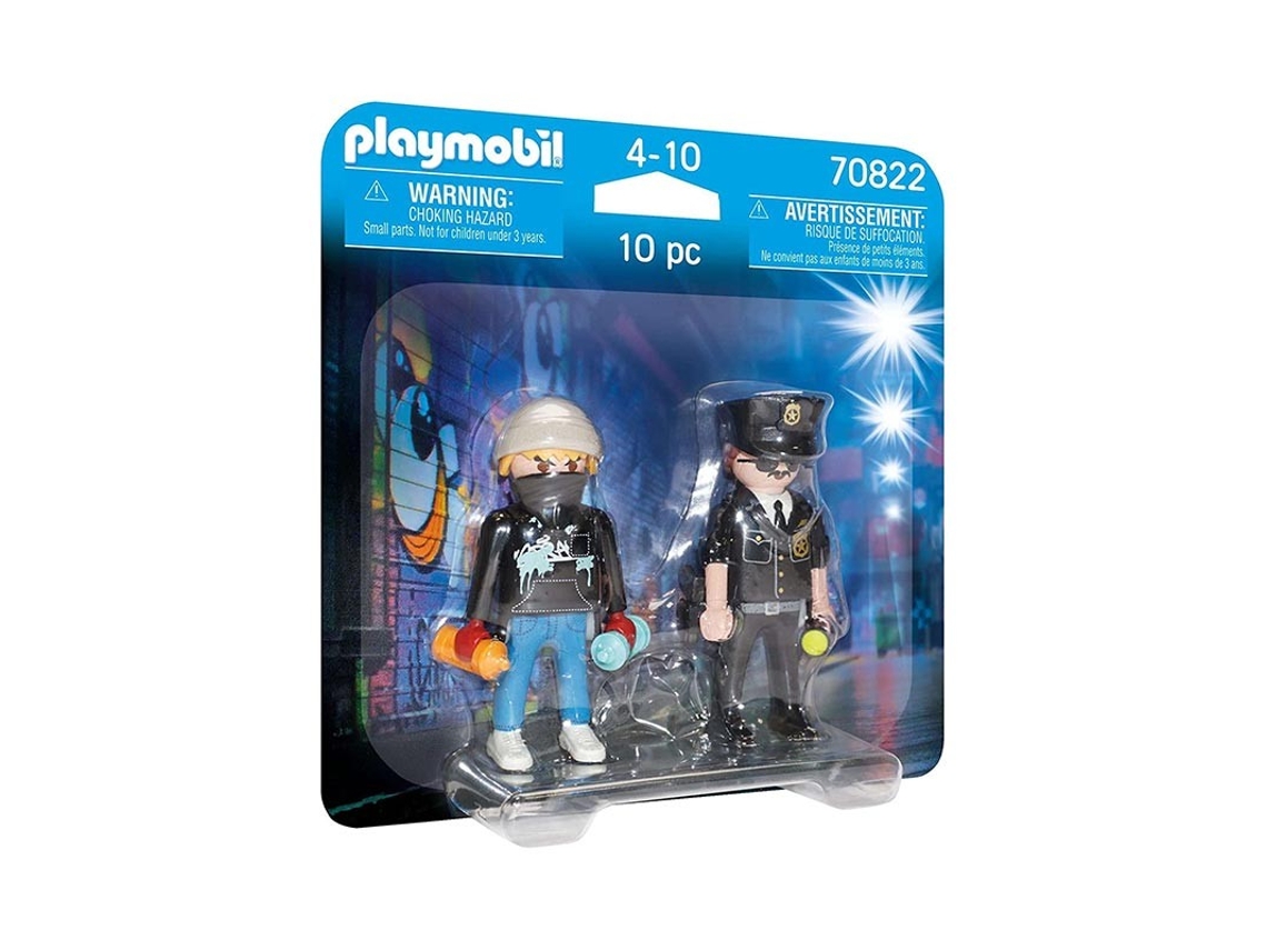 Muñecos PLAYMOBIL Duo Pack Policia Y Vandalo (Edad Mínma Recomendada: 4 años)