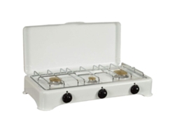 Placa Gas Portátil CHEF 3 Quemadores 4150W 5327C-1