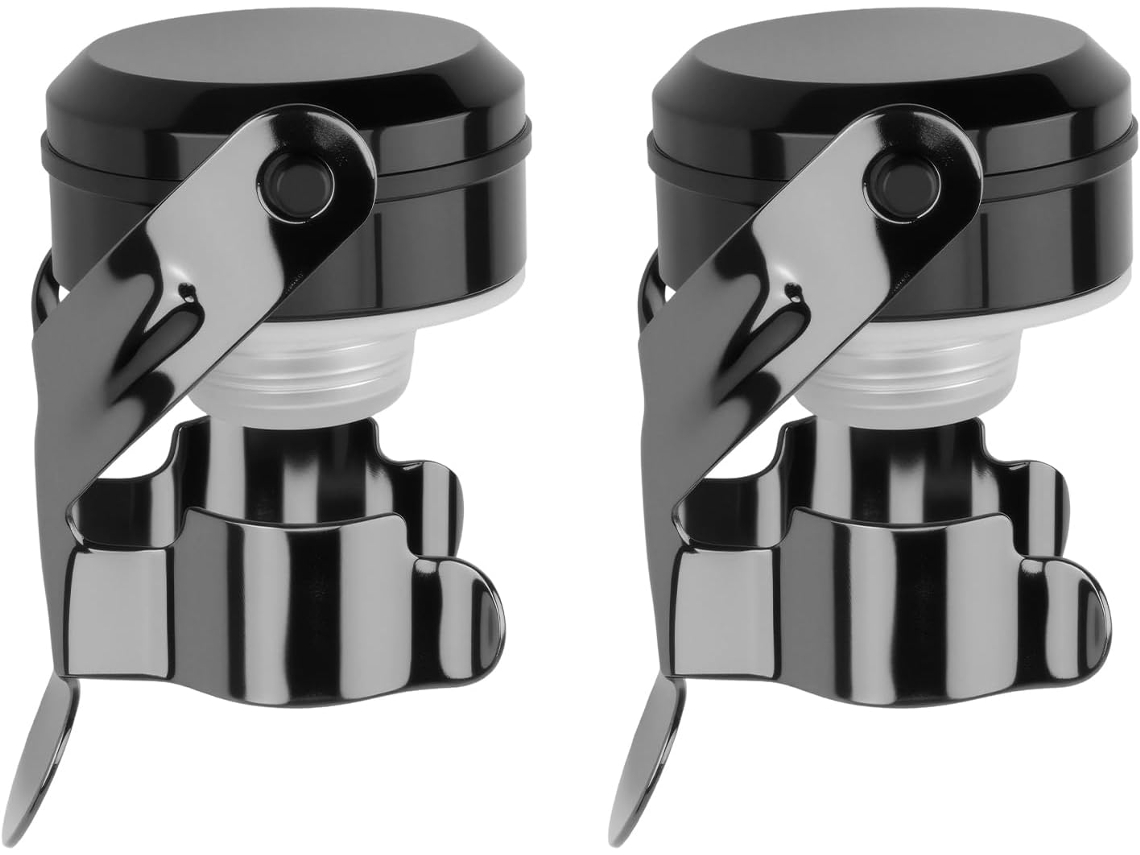 2 Rolhas De Champanhe De Aço Inoxidável Reutilizáveis