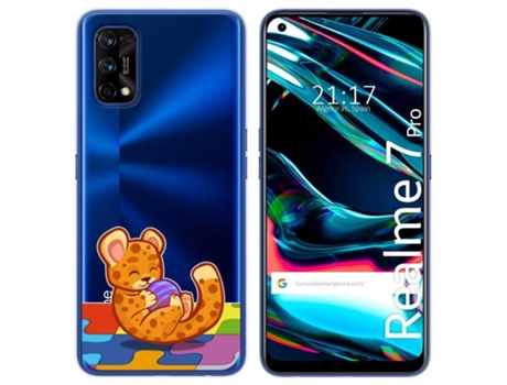 Carcasa Realme 7 Pro TUMUNDOSMARTPHONE Dibujos Transparente Multicolor