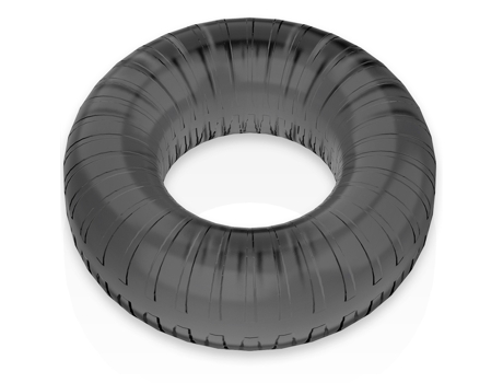 Estimulador POWERING De Pene Super Fexible Y Resistente 4.5 cm Pr07 Negro