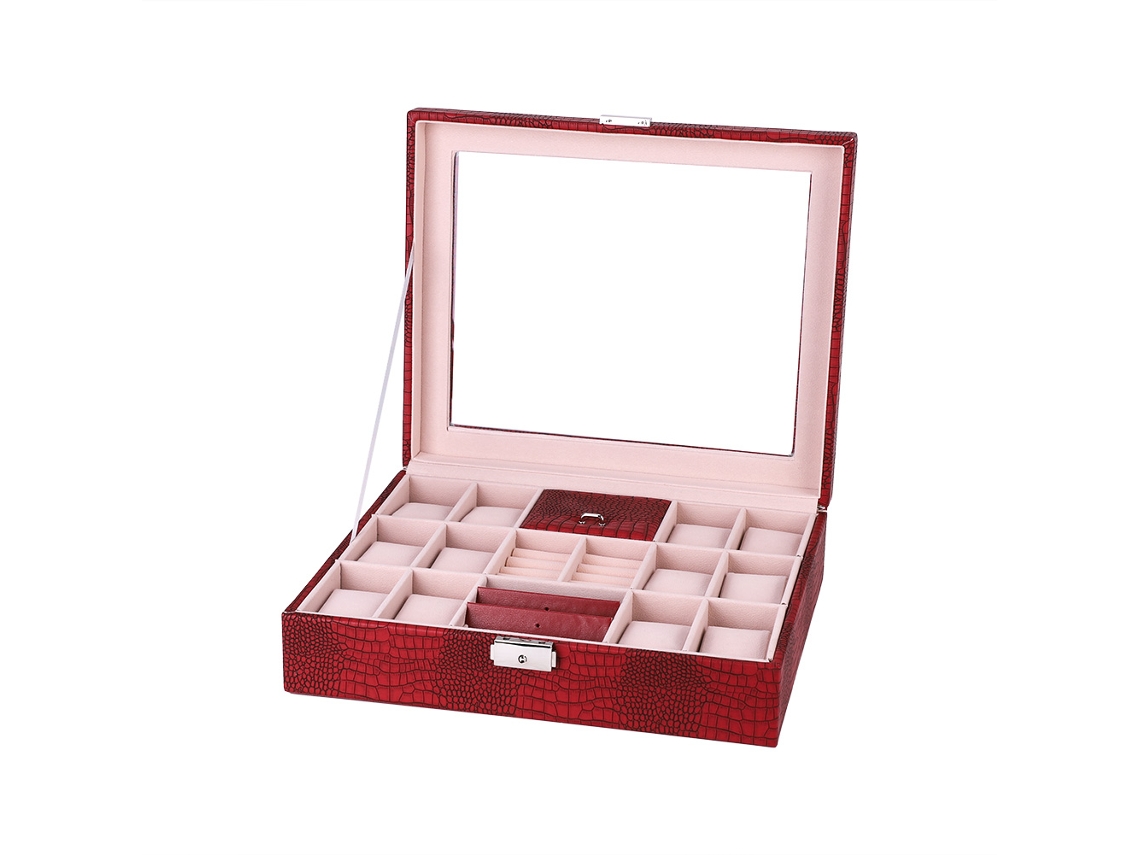 Organizador de joyas con almacenamiento visible