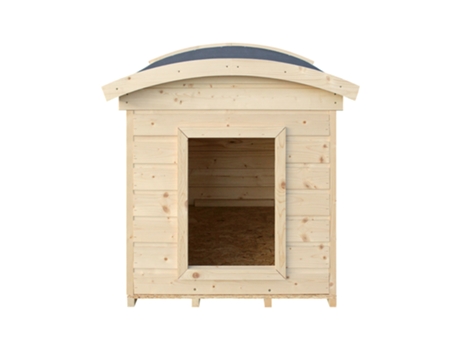 Caseta perros exterior madera - 87 x 102 x H85 cm - TIMBELA M405-1