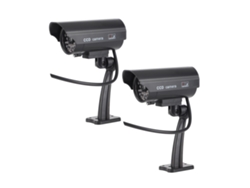Simulación De Cámara De Seguridad Cctv Con Led Infrarrojo Rojo Para Uso En Interiores Y Exteriores.