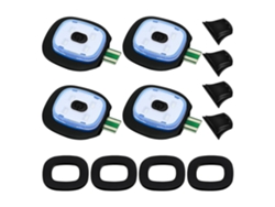 Luz Recargable Usb Para Gorro De Punto Led, 4 Piezas Con Modos De Luz Fuerte, Media Y Débil Negro
