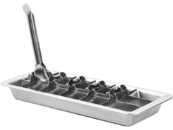 Bandeja Met Lica Para Cubitos De Hielo Molde Cocina 18 Compartimentos Dise O Retro F Cil Desmolde Extra Ble C Cteles