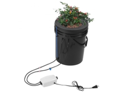Sistema de cultivo hidropónico Dwc 20L con riego por goteo y bomba de aire Tekmaquinas