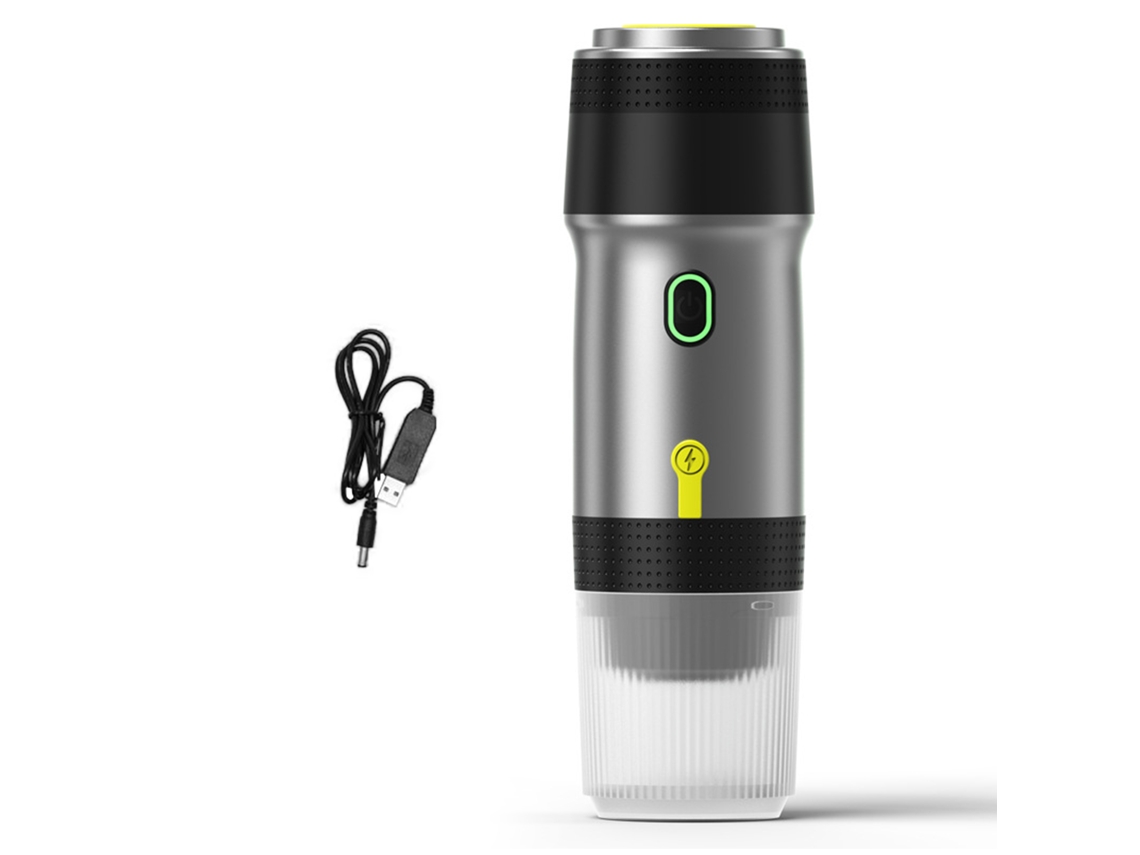 Cafetera Portátil Inalámbrica 3 En 1 Para Coche, Hogar Y Viajes Con Cápsulas Y Café Molido - Mini