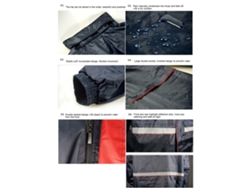 Conjunto de impermeable reflectante de doble capa, chaqueta impermeable, pantalones divididos para motociclismo, talla 3XL