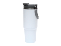 Botella Térmica De Acero Inoxidable De 890 Ml Con Asa Para Coche, Viajes, Gimnasio Y Deportes.