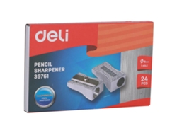 Sacapunta DELI Classic Aluminio 1 Agujero Ø8 Mm Gris