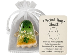 Tarjeta "Abrazo Fantasma", recuerdo inspirador portátil, diseño con mensaje positivo, para empleados, etc.