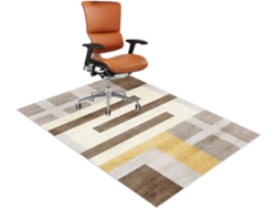 Tapete Protetor Cadeira 90 X 120 Cm Piso Carpete Parquet Chão Escritório, Jogos Pisos