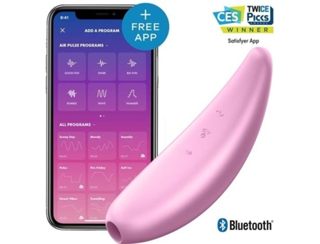 Estimulador SATISFYER Curvy 3+ con App Satisfyer Rosa
